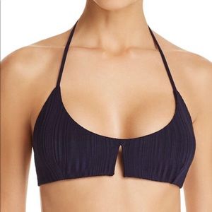 NWT Tavik dark blue Cassis bikini top size medium